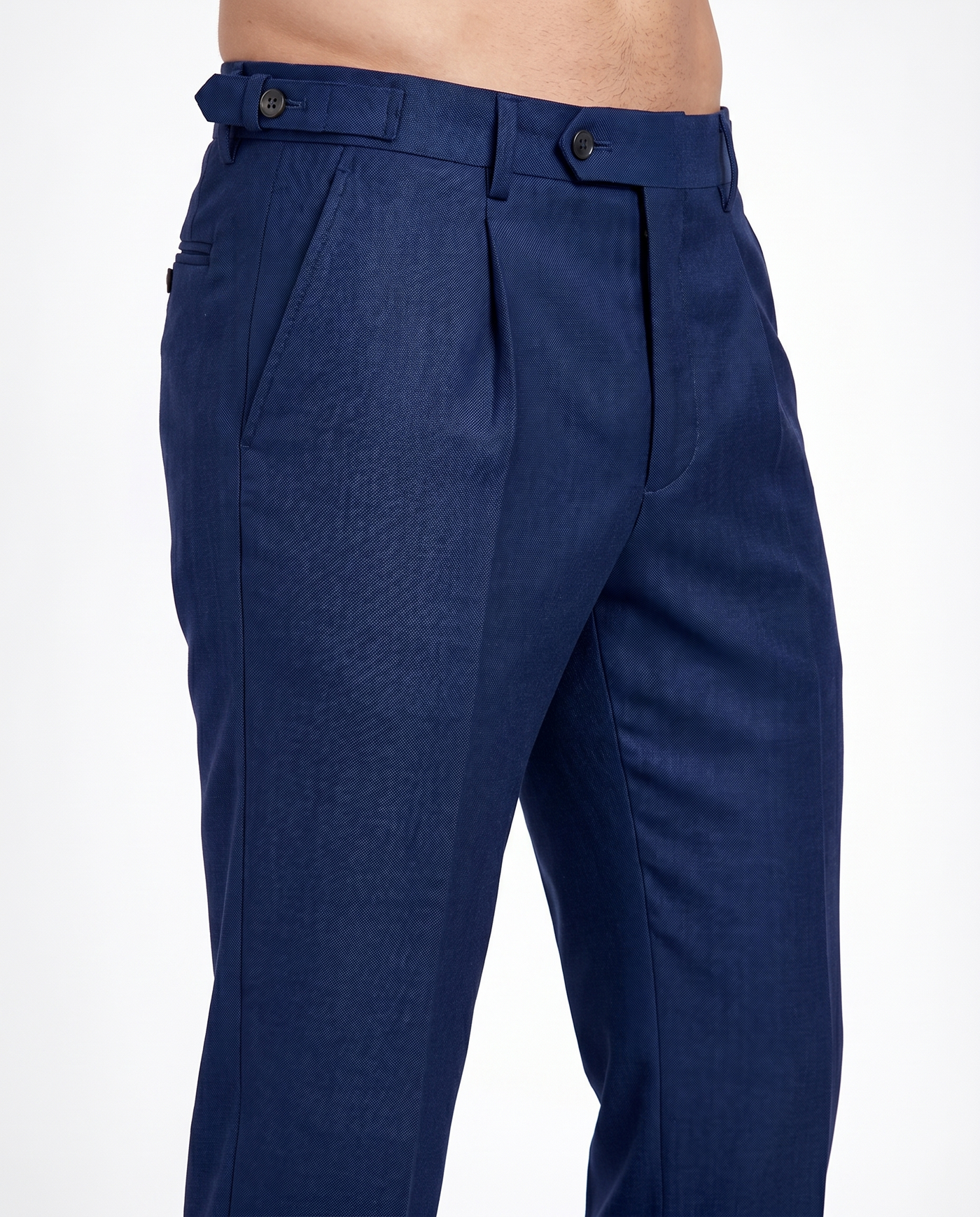 Built to hold its line — Men's Navy Blue Gurkha Pants