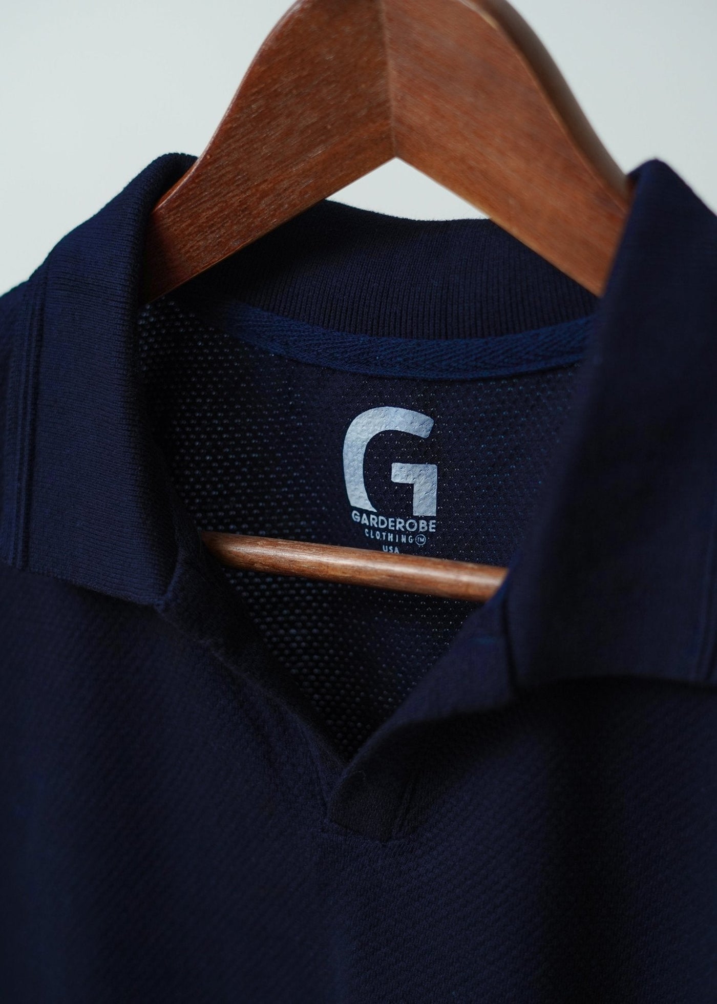 Cut tailored, not tight — Men's Regal Navy Knitted Polo
