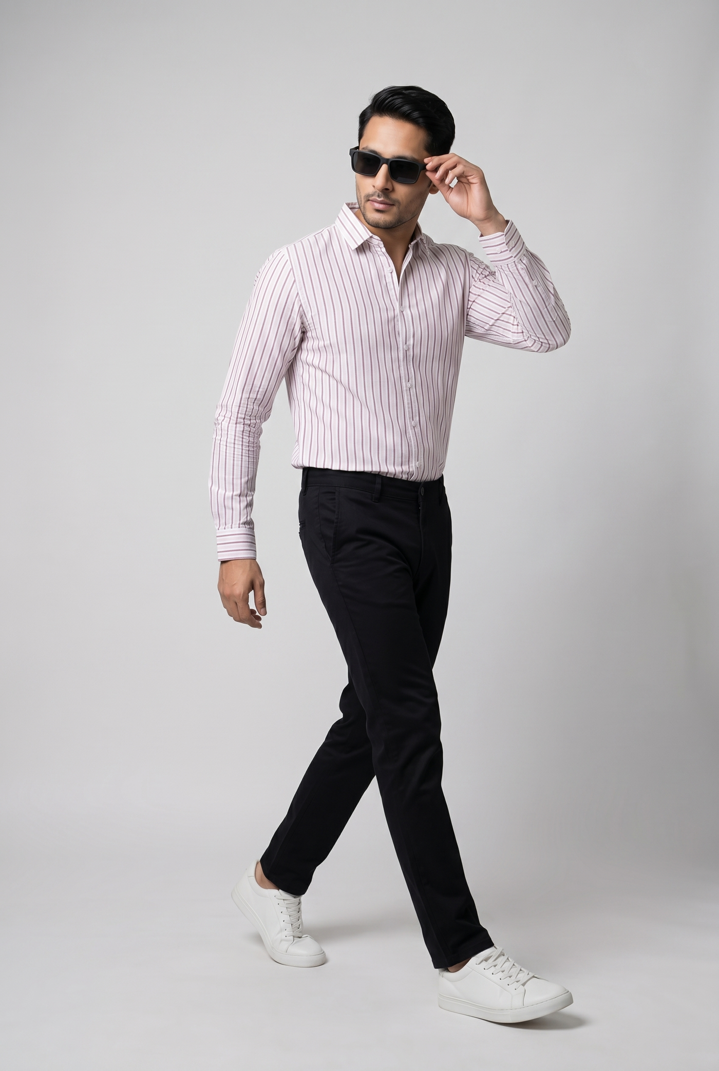 Considered fabric, premium hand-feel — Men's Pink Lining Shirt