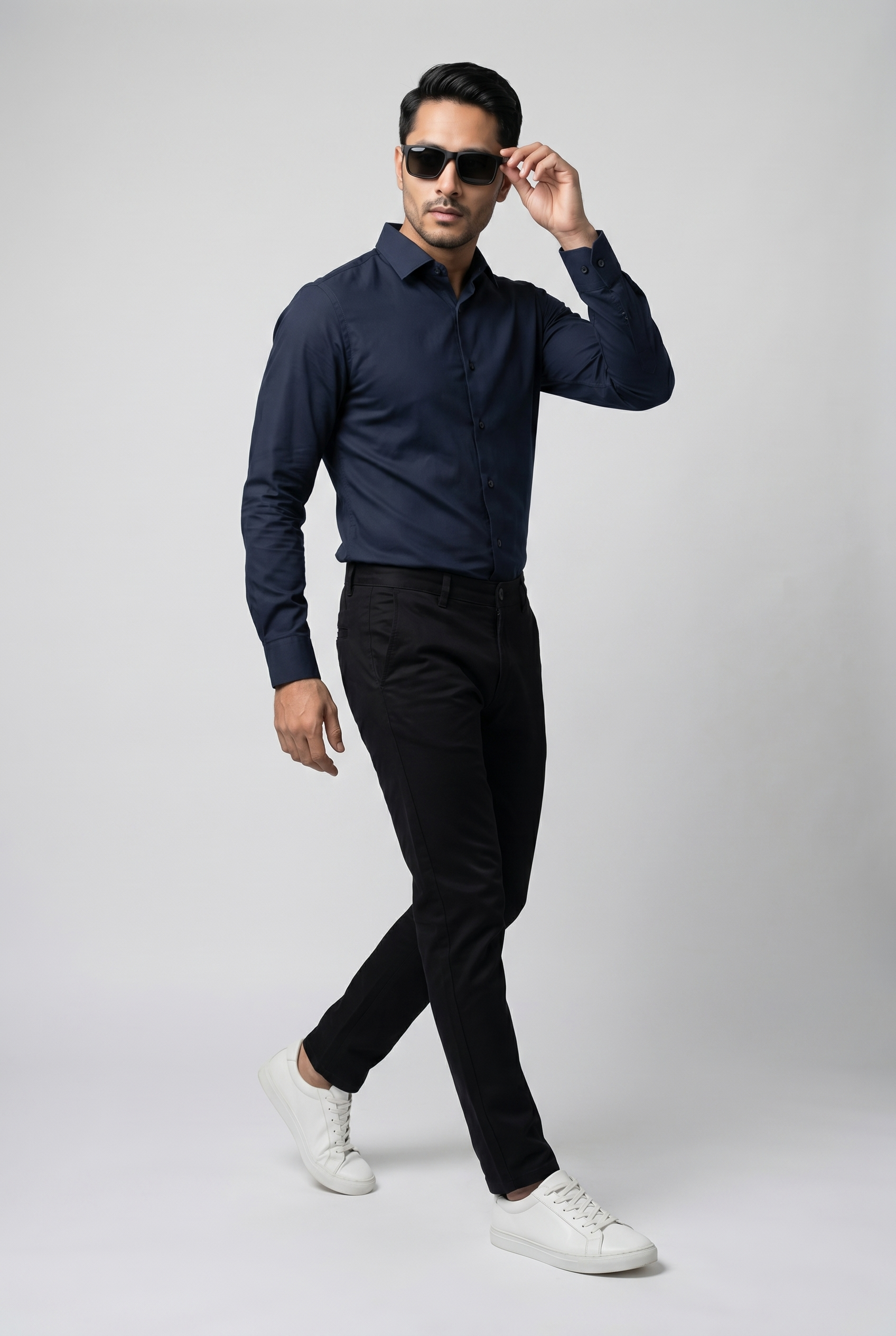 Men's Navy Blue Formal Shirt – Executive Series