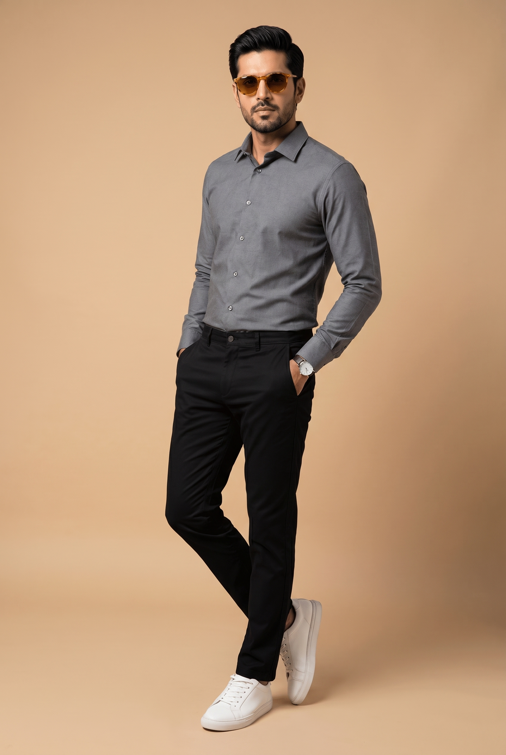 Men's Grey Formal Shirt – Executive Series