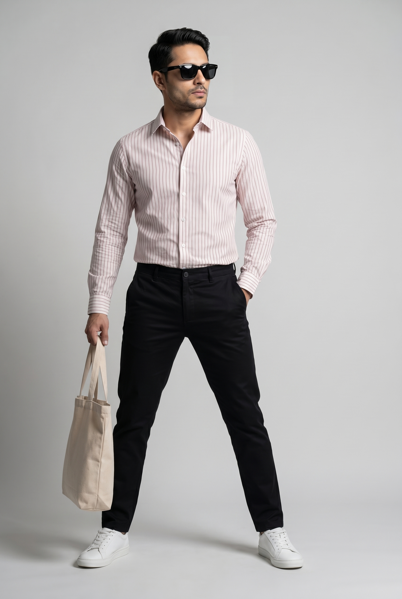 From the office to the evening — Men's Brown Lining Shirt
