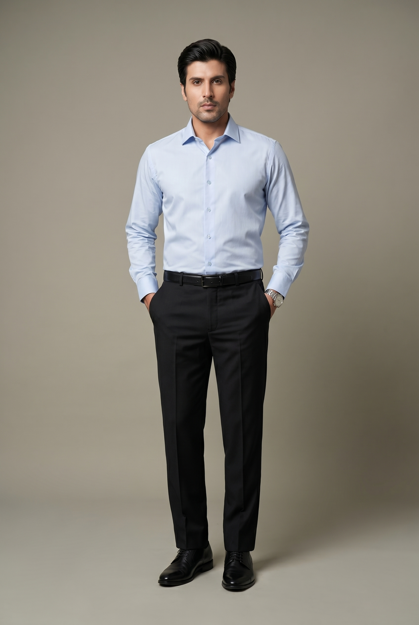 Cut tailored, not tight — Men's Black Formal Dress Pants