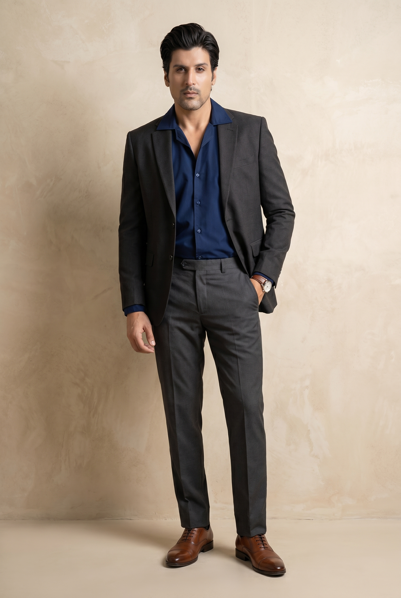 Men's Royal Blue Formal Shirt – Executive Series