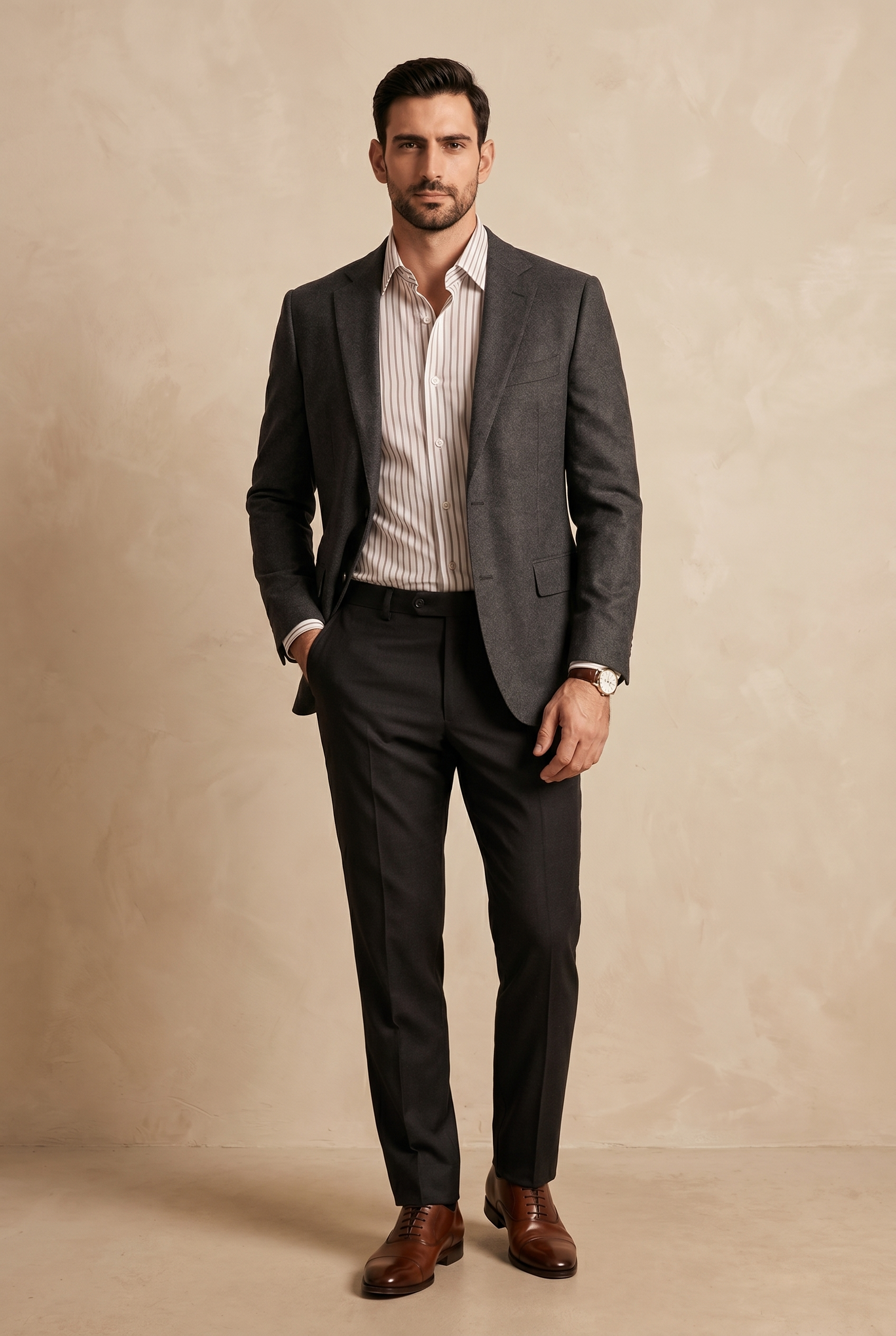Men's Brown Formal Shirt – Executive Series
