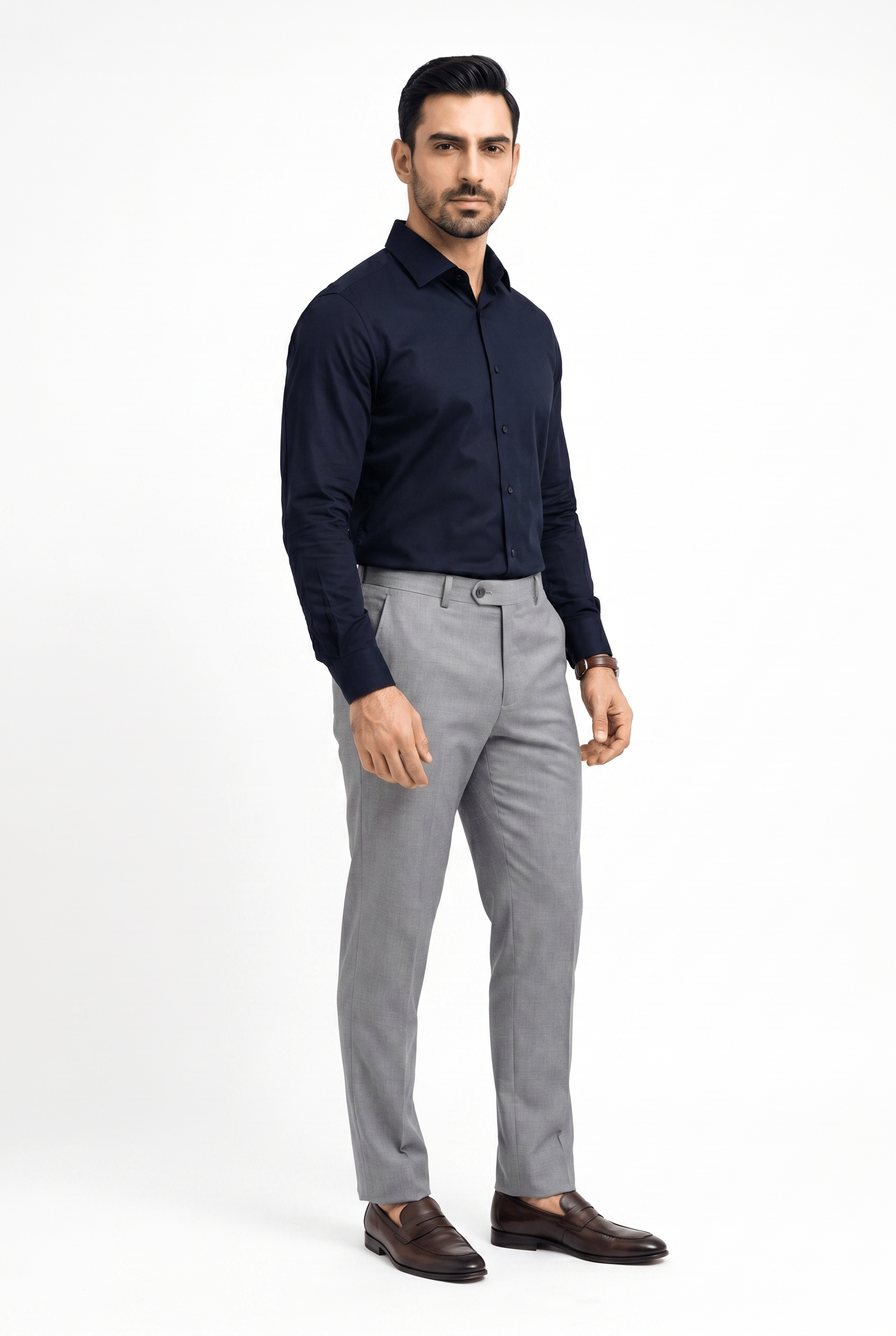 Men's Navy Blue Formal Shirt – Executive Series