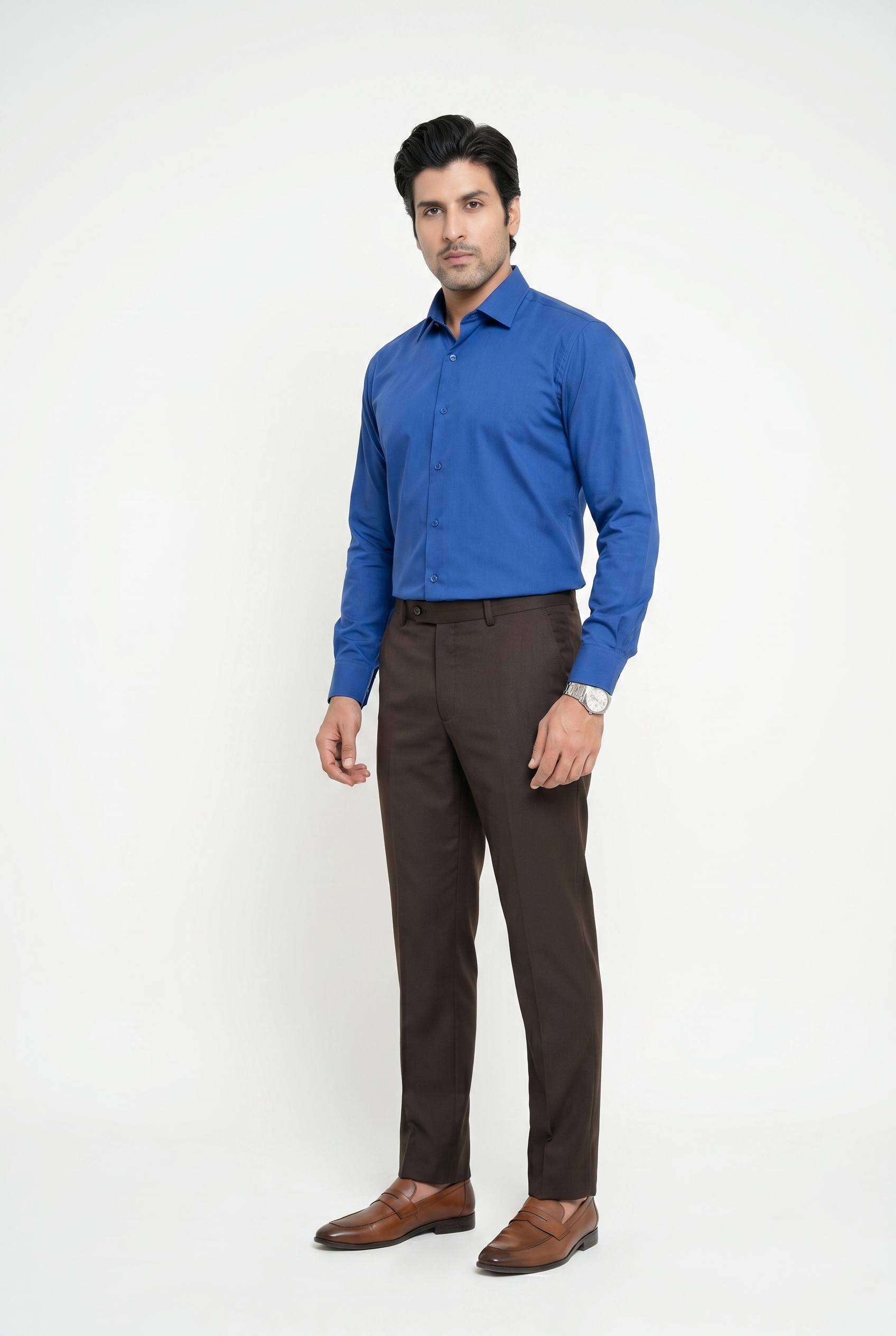 Men's Royal Blue Formal Shirt – Executive Series