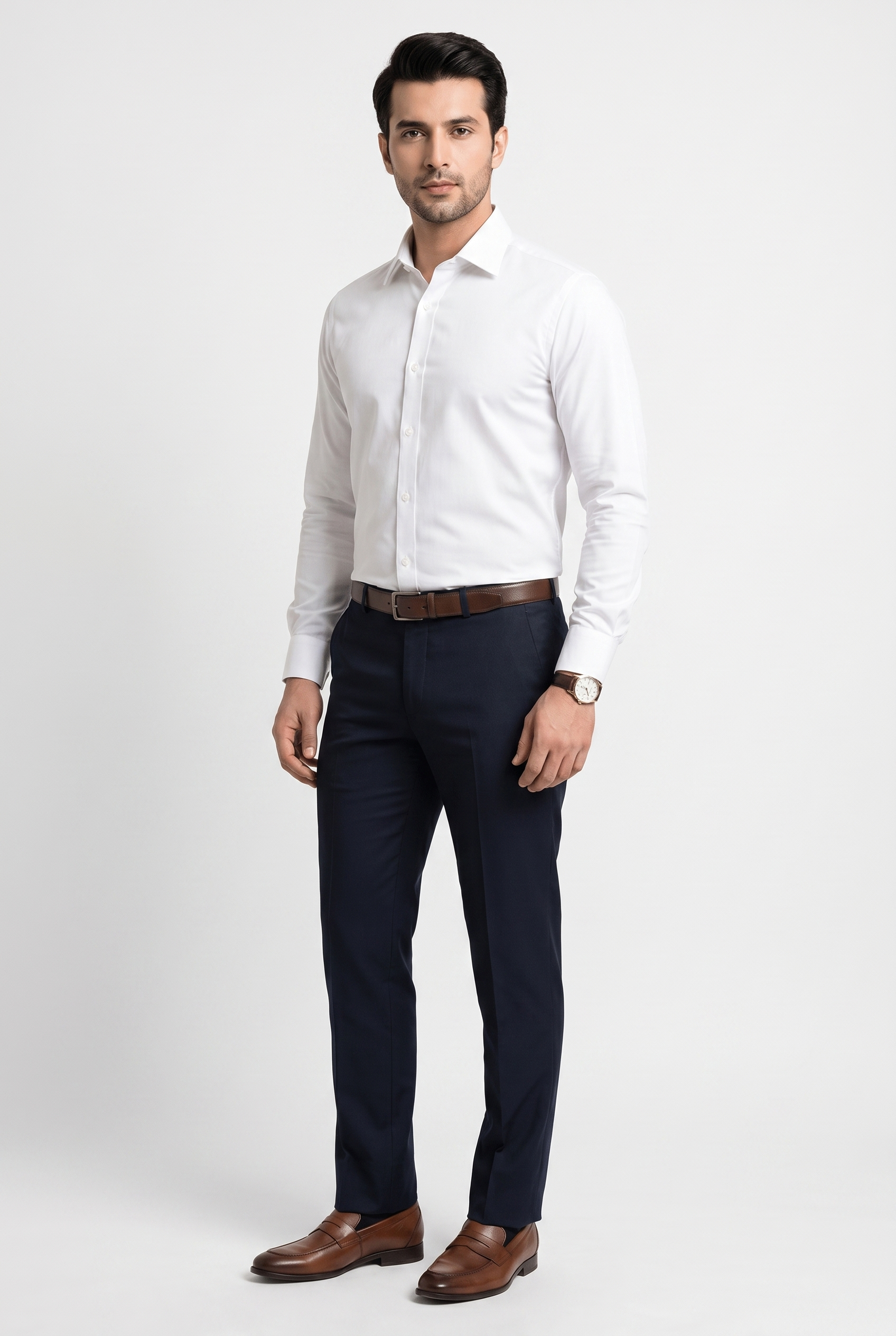 Men's White Formal Shirt – Executive Series