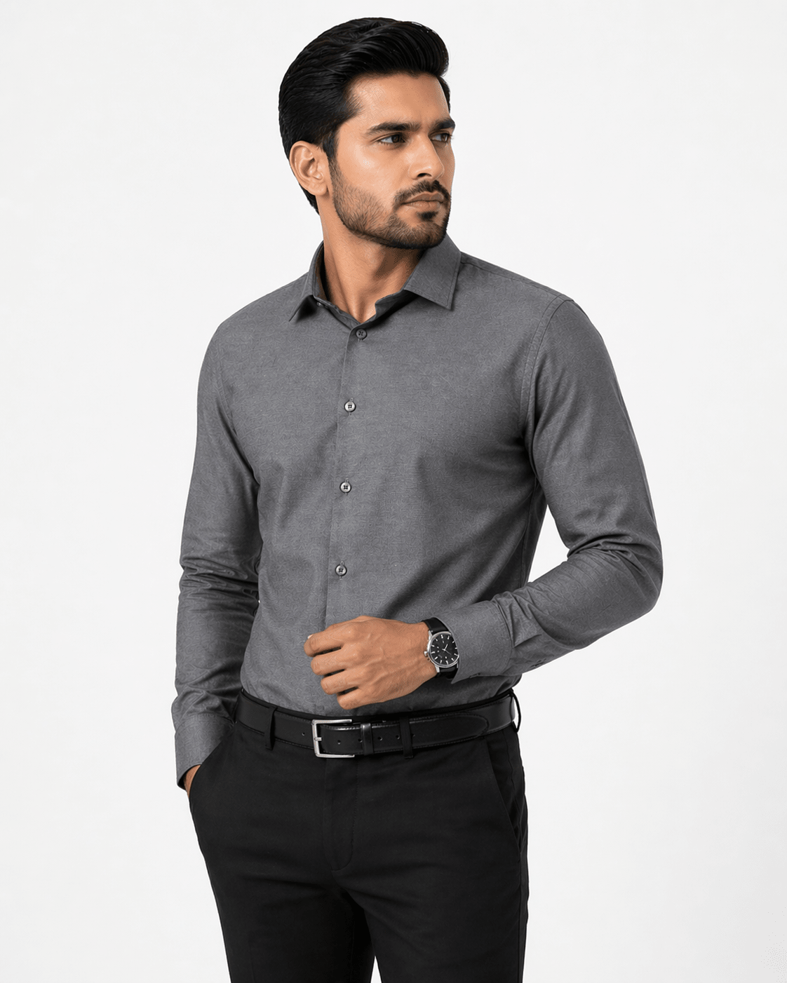 Men's Grey Formal Shirt – Executive Series