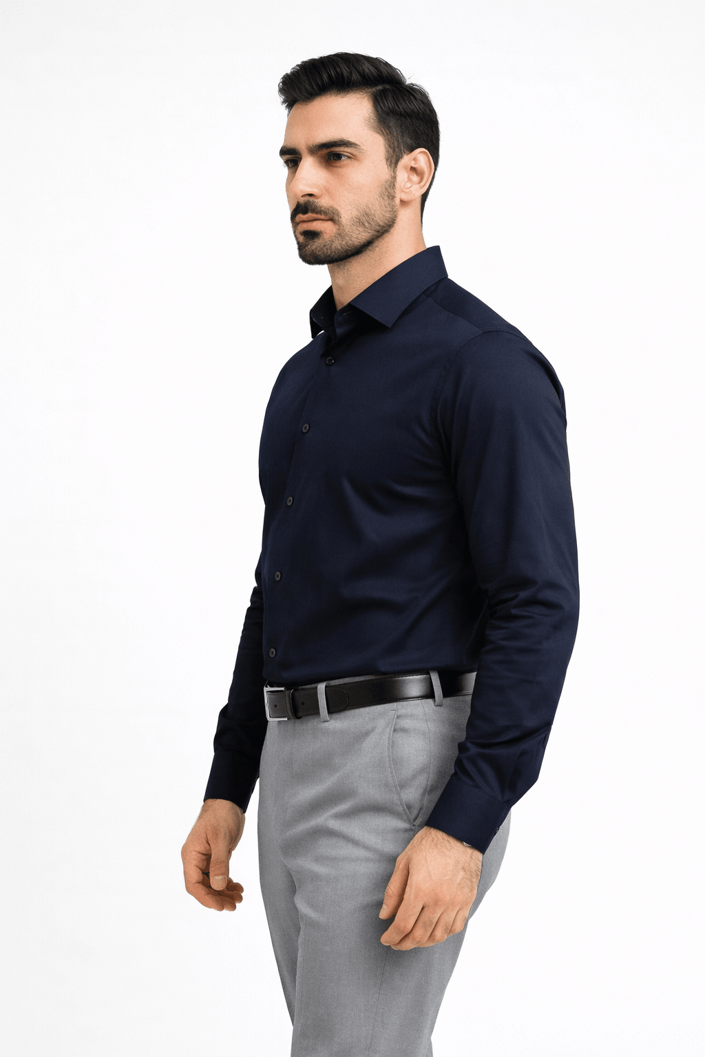 Men's Navy Blue Formal Shirt – Executive Series