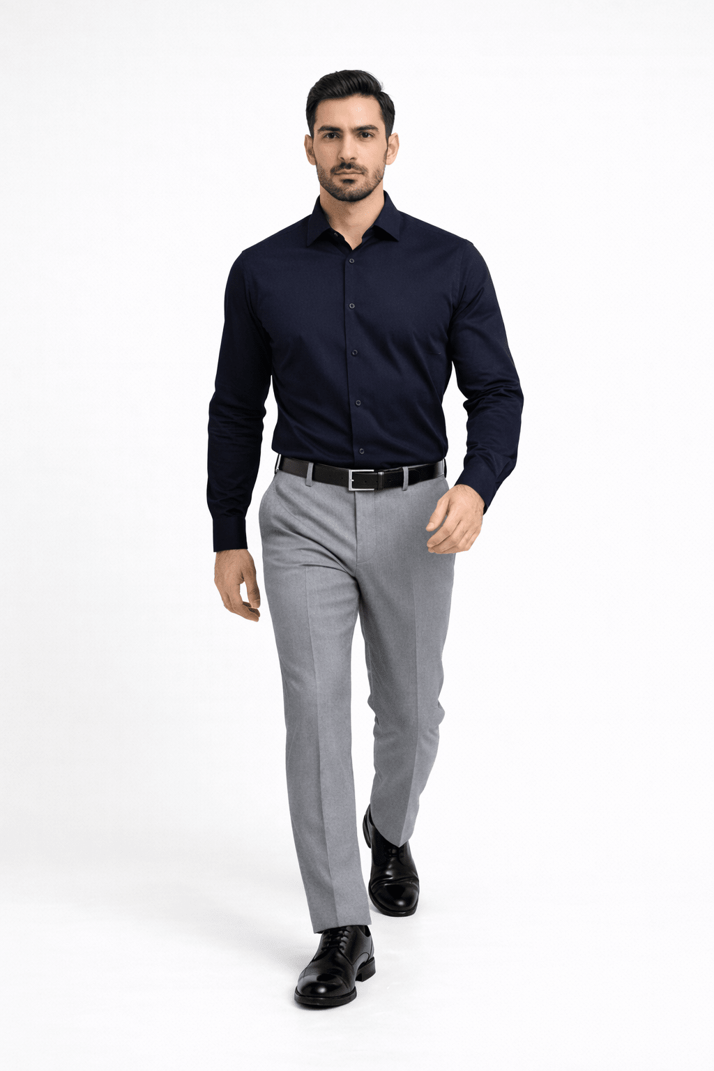 Men's Navy Blue Formal Shirt – Executive Series