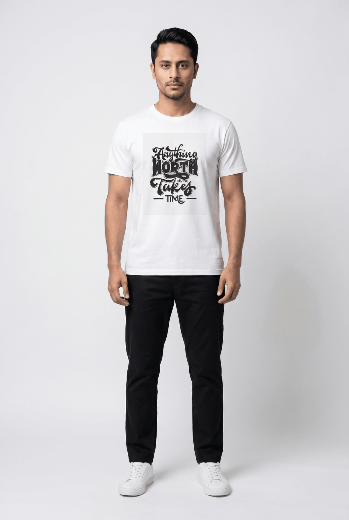 Anything Worth Having Takes Time - Garderobe - Graphic Tees - Garderobe Clothing USA21135231507007398971