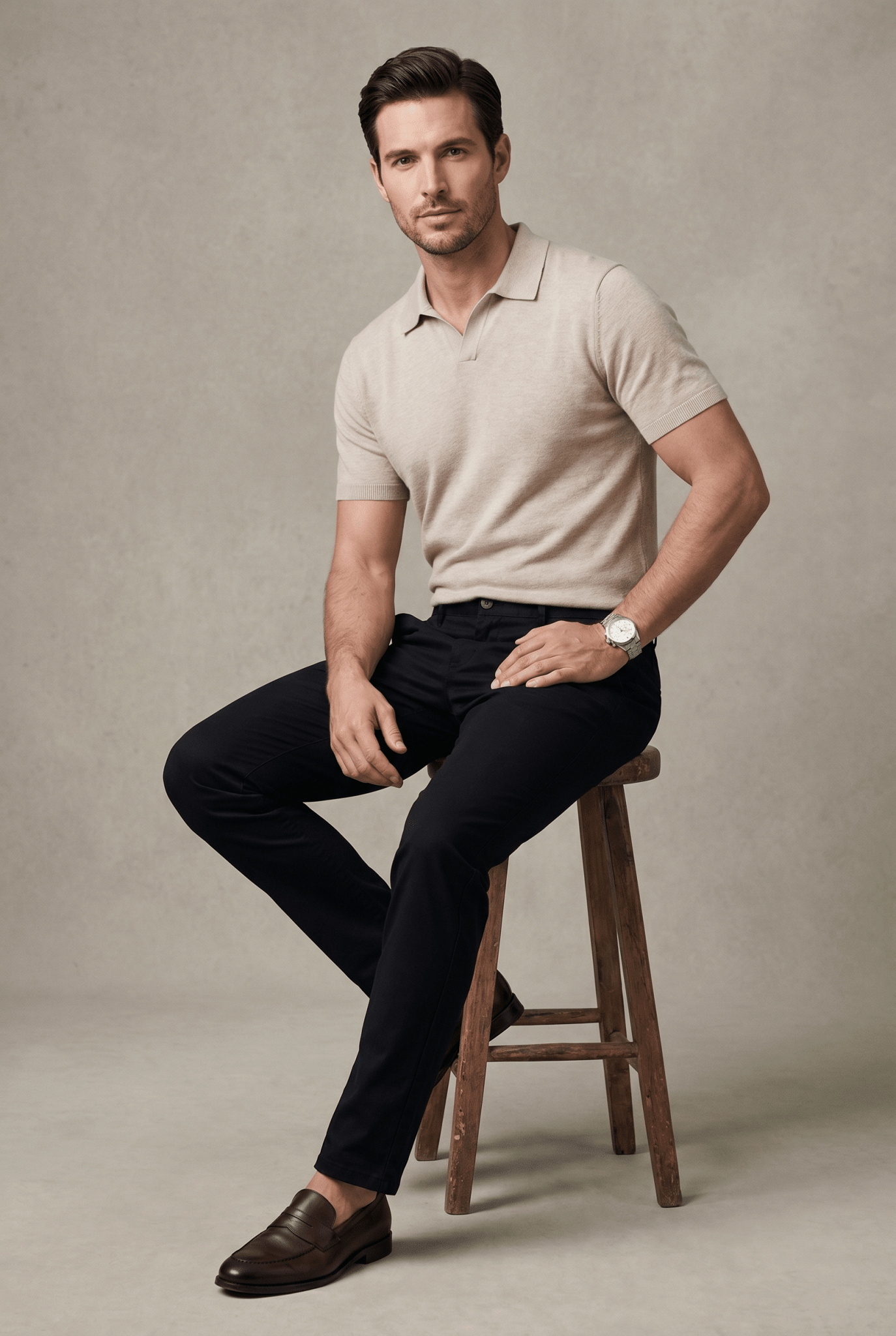 From the office to the evening — Black Cotton Pant