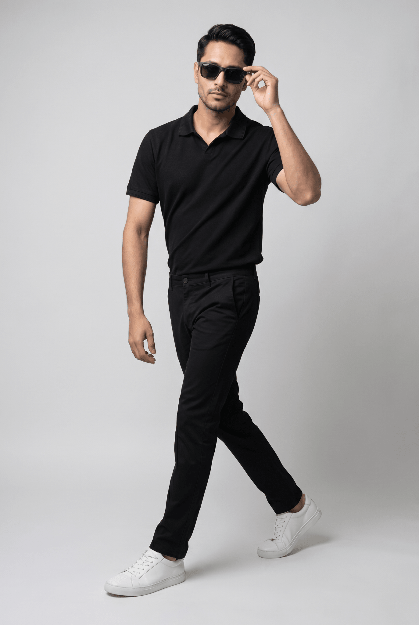 From the office to the evening — Black Polo Shirt