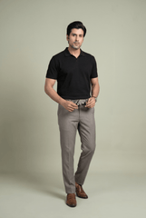 Black Polo Shirt - Garderobe Clothing USA