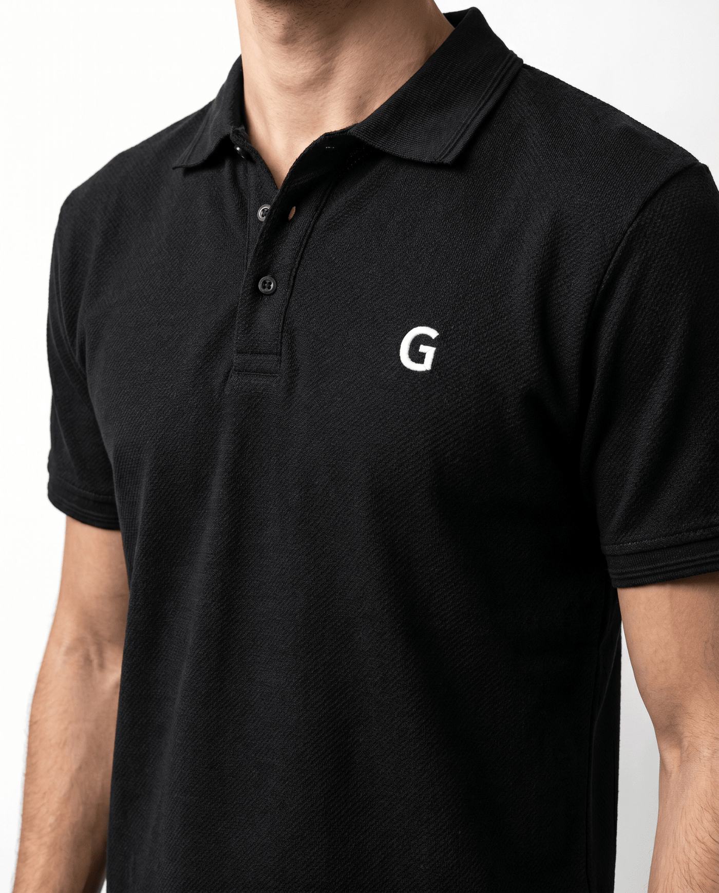 Built to hold its line — Black Polo Shirt