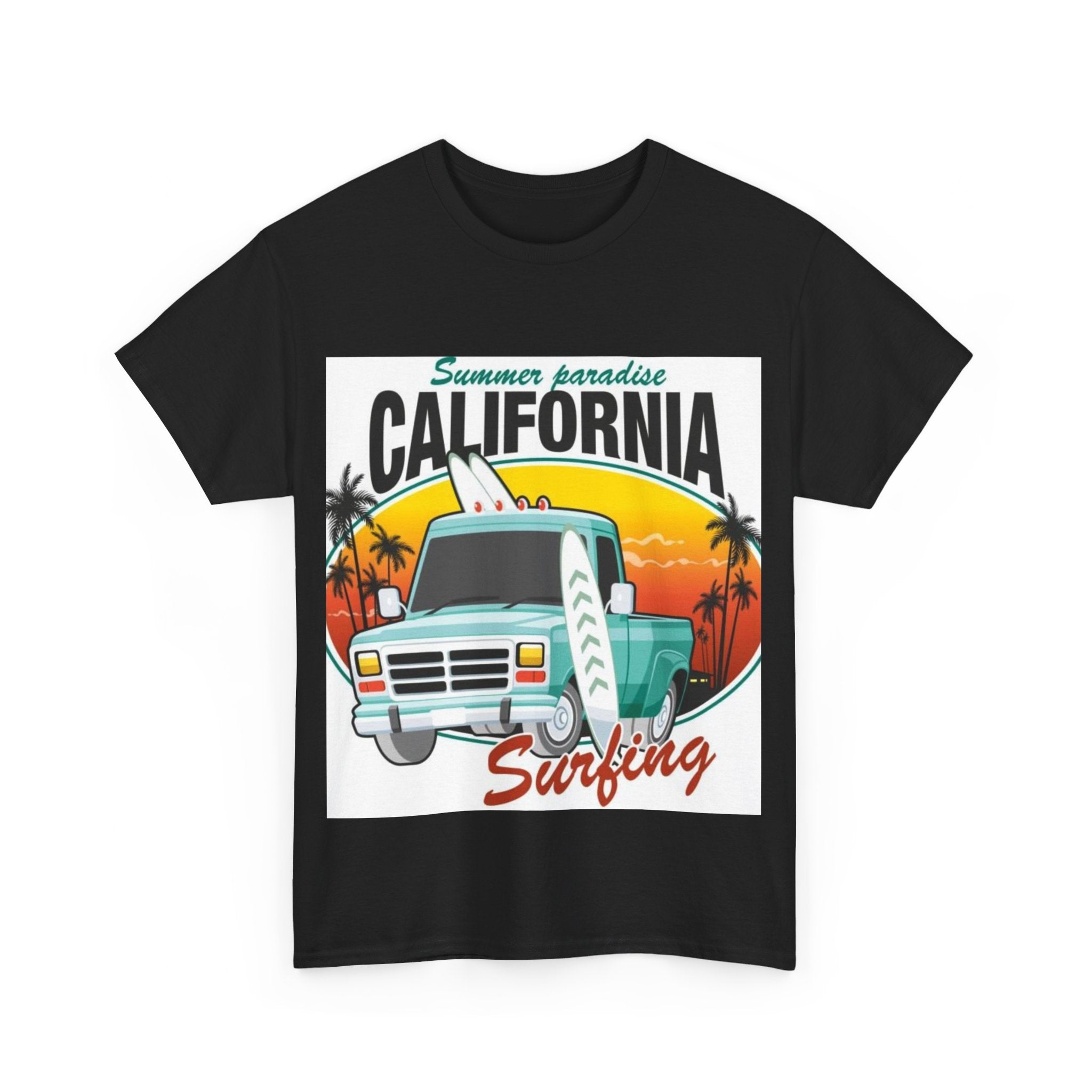 California Surfing Graphic TEE - Garderobe Clothing - Garderobe Clothing USA86135279435801216306