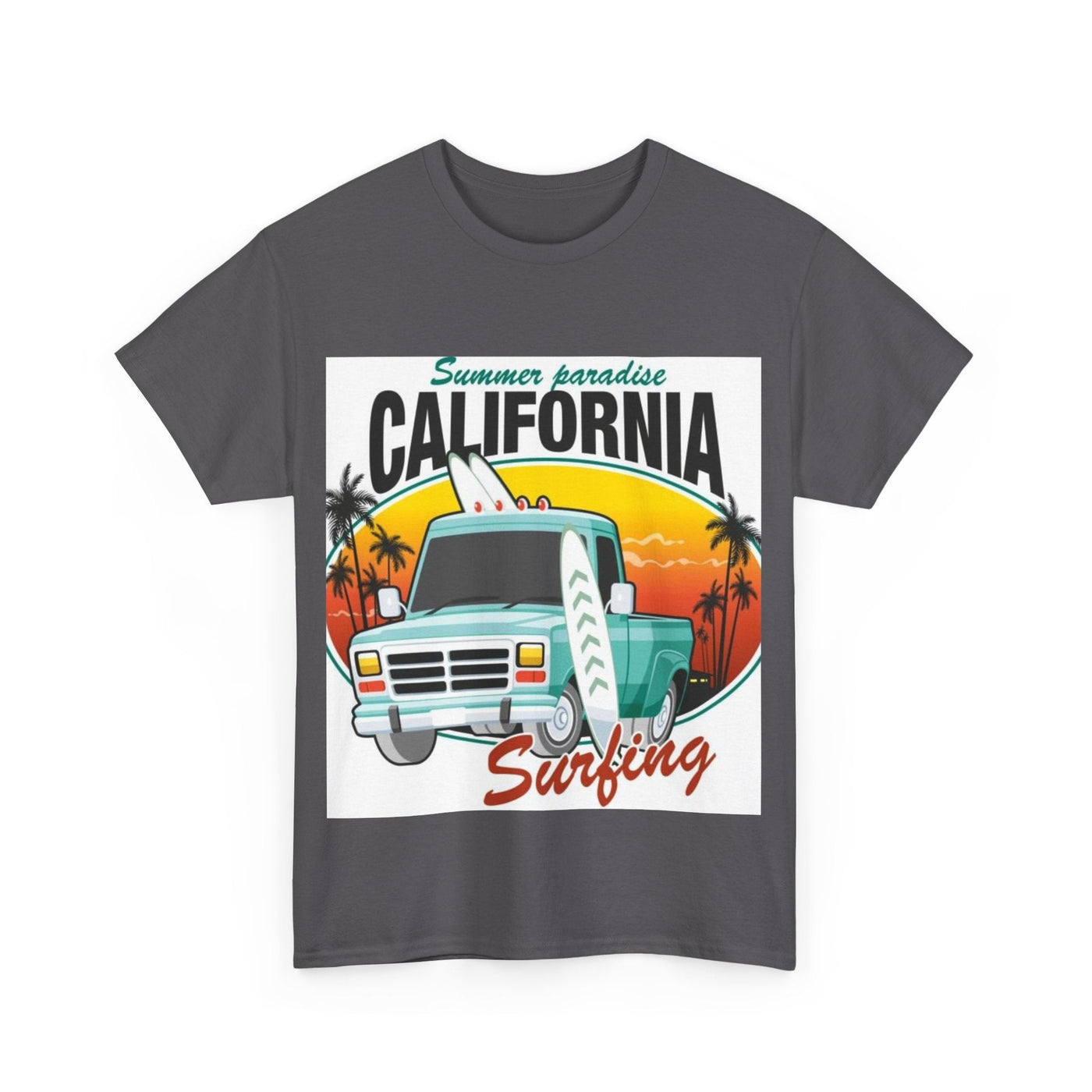 From the office to the evening — California Surfing Graphic TEE - Garderobe Clothing