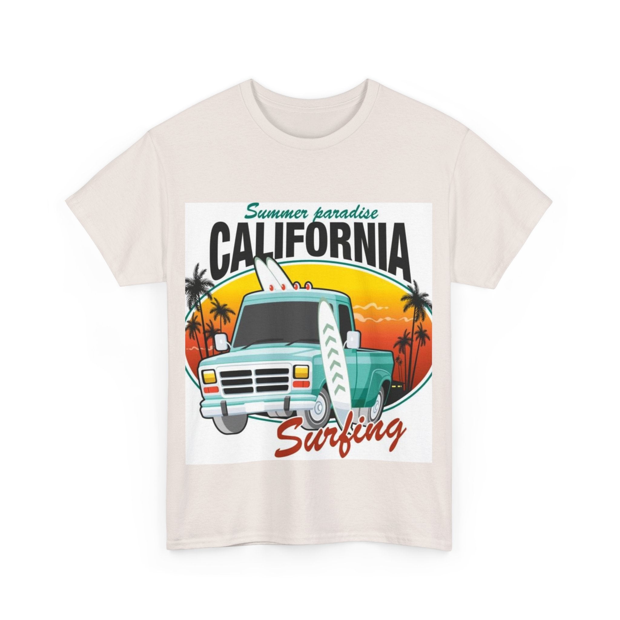 California Surfing Graphic TEE - Garderobe Clothing - Garderobe Clothing USA86135279435801216306