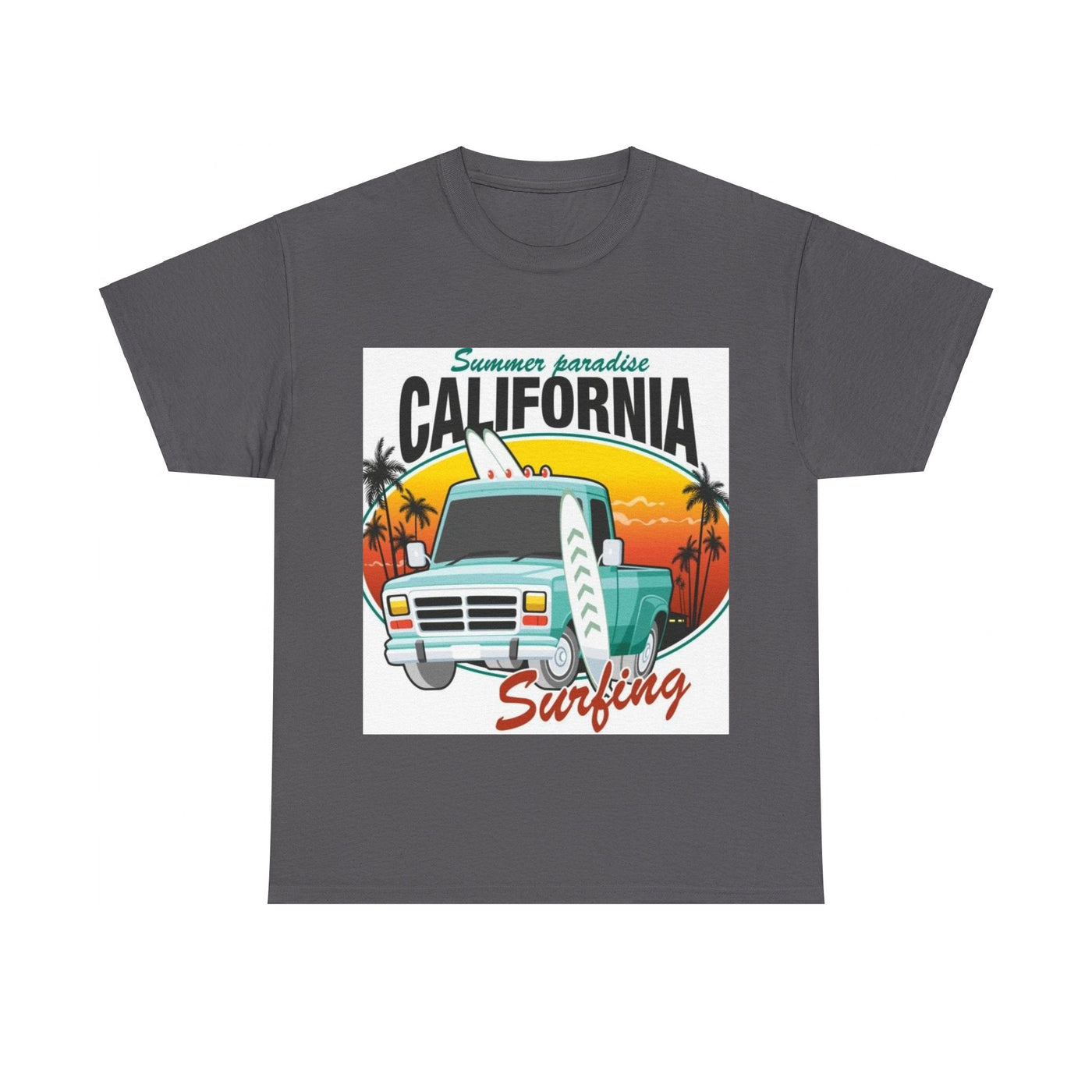 Cut tailored, not tight — California Surfing Graphic TEE - Garderobe Clothing