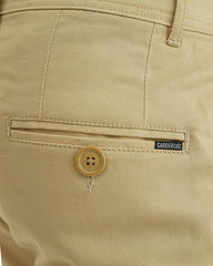 Camel brown cotton pant - Garderobe Clothing USACCC - 0001