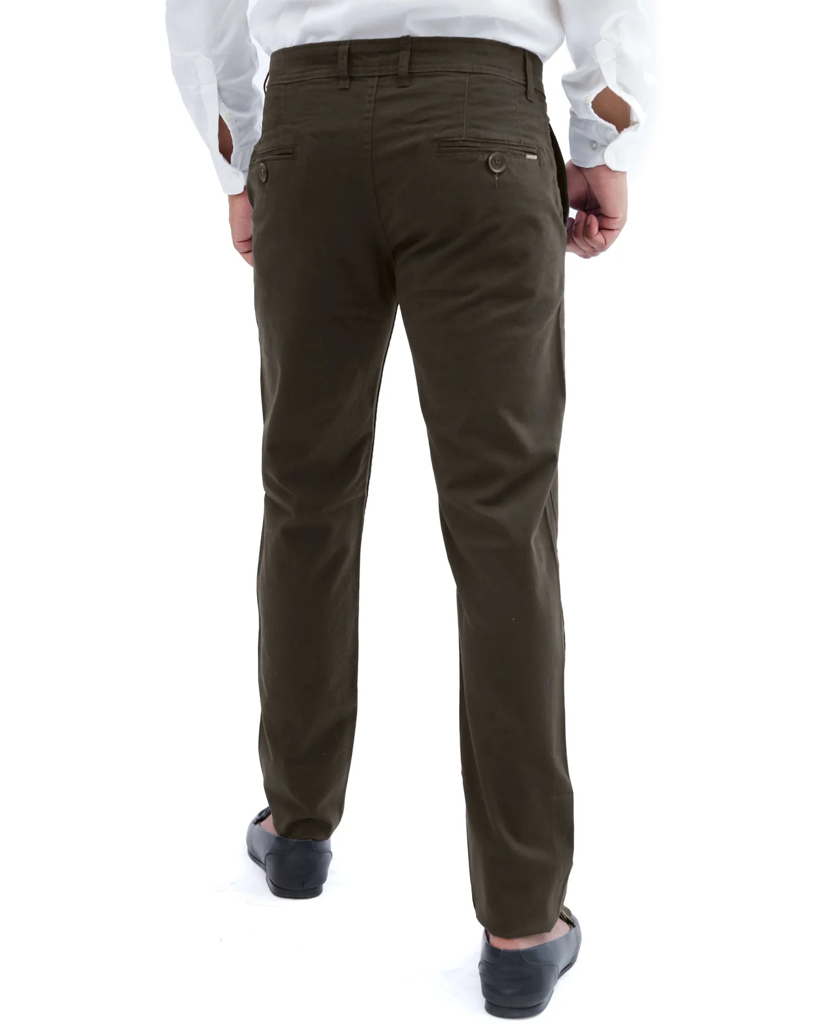 Chocolate Brown Cotton Pant - Garderobe Clothing USA