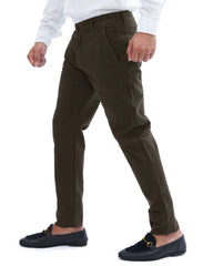 Chocolate Brown Cotton Pant - Garderobe Clothing USA