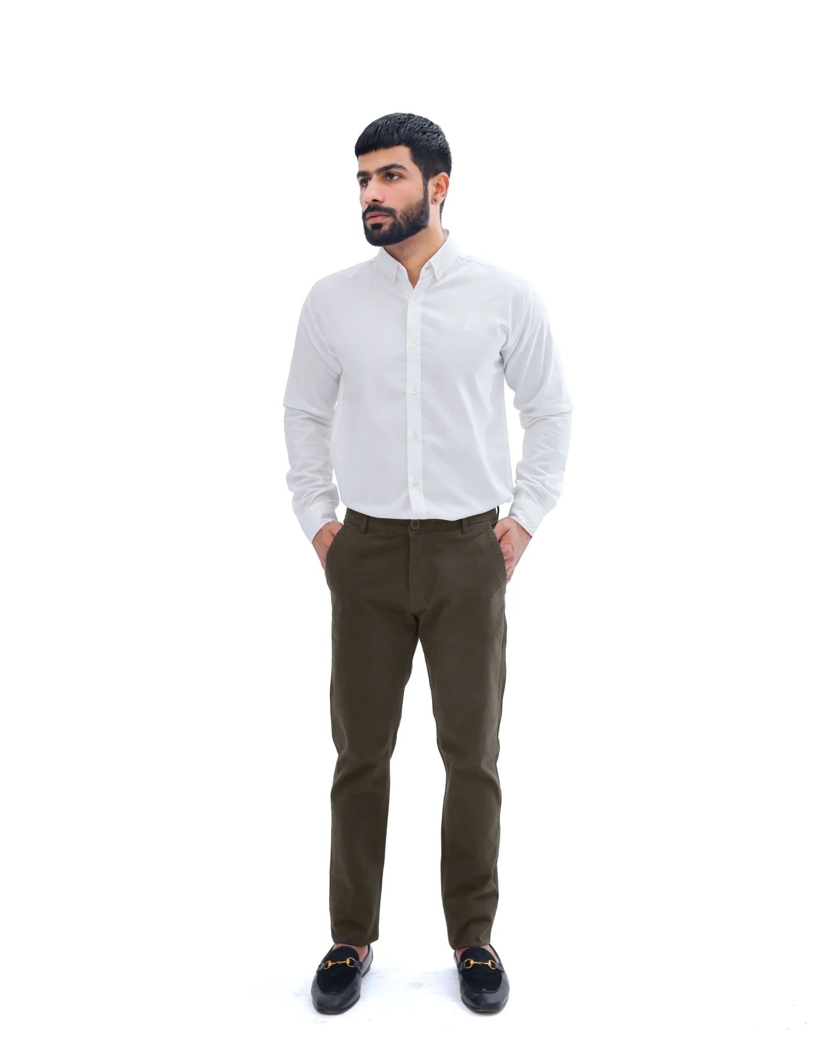 Chocolate Brown Cotton Pant - Garderobe Clothing USA