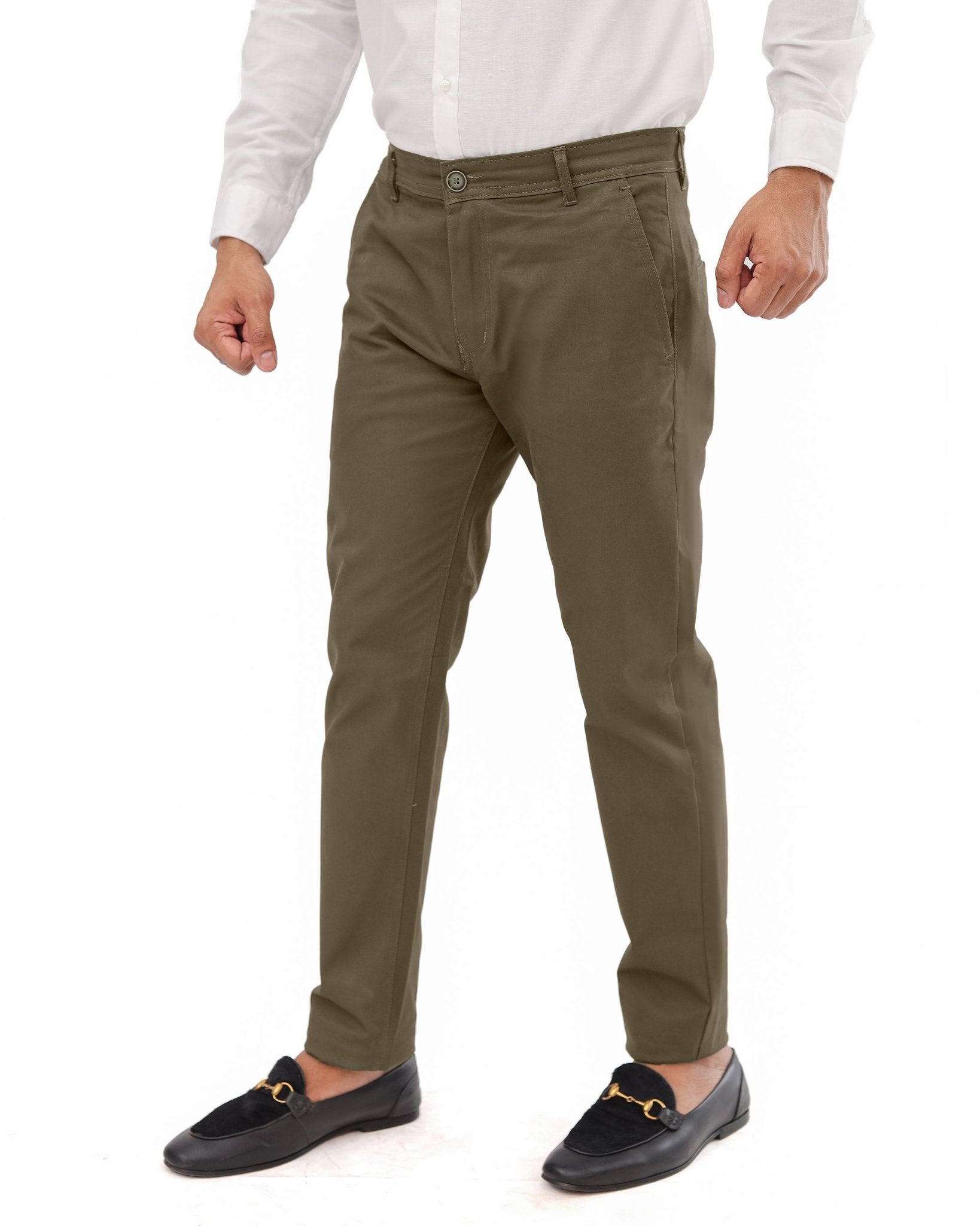 Clay Camel cotton pant - Garderobe Clothing USA