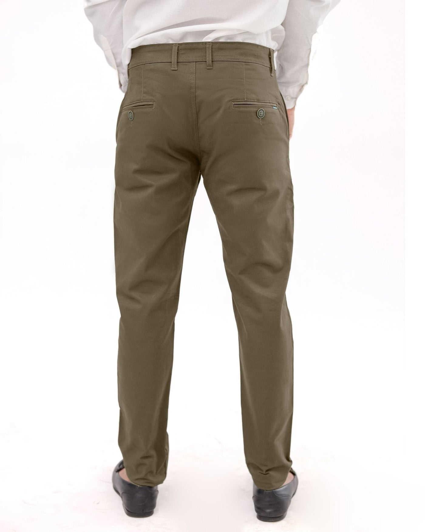 Cut tailored, not tight — Clay Camel cotton pant
