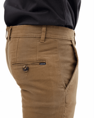 Copper Brown Cotton Pant - Garderobe Clothing USACOB - 001