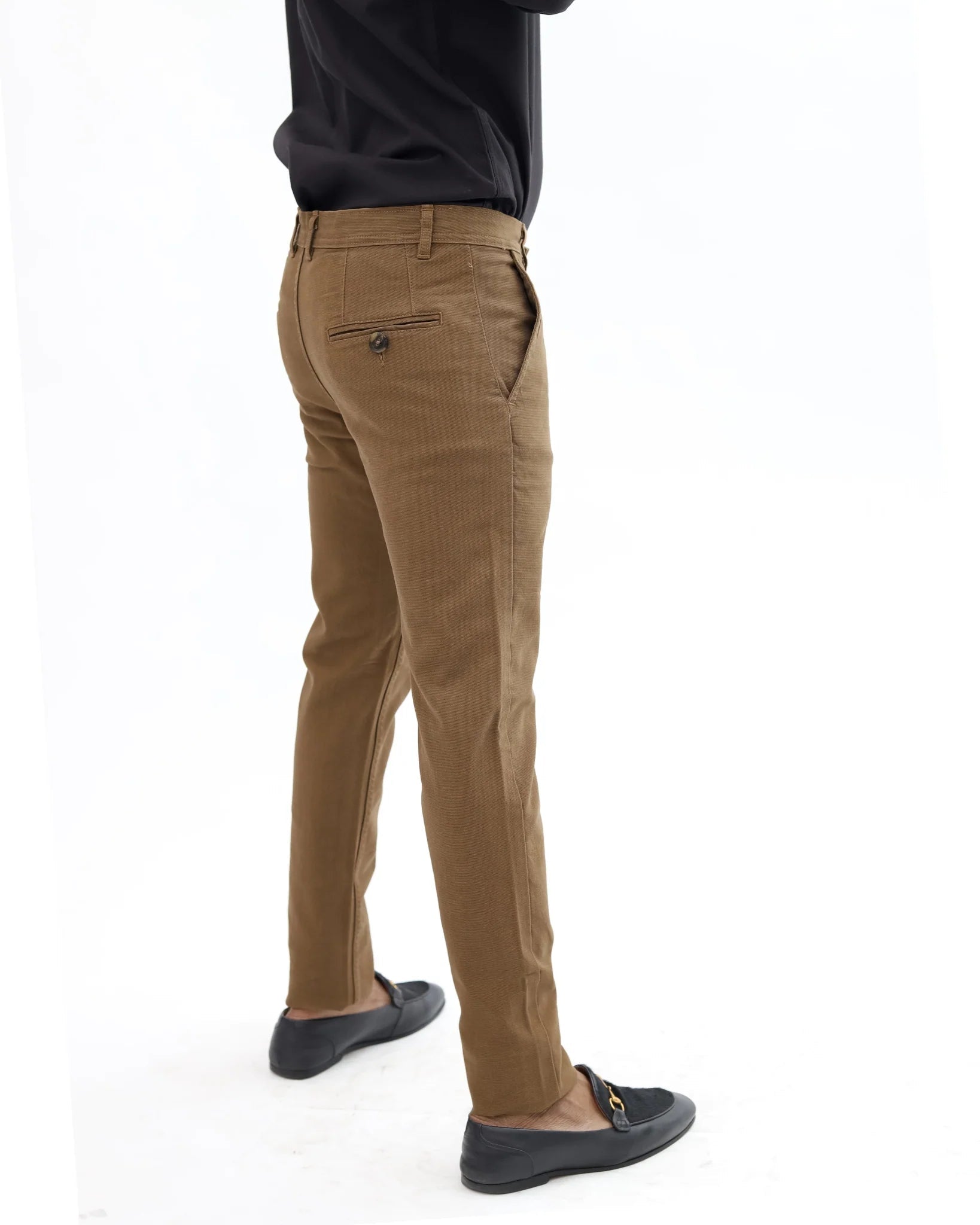 Copper Brown Cotton Pant - Garderobe Clothing USACOB - 001