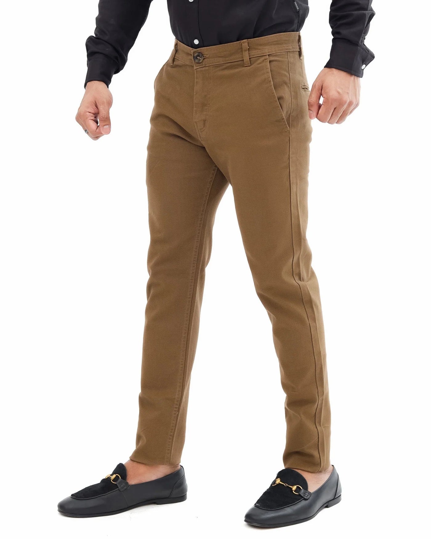 Considered fabric, premium hand-feel — Copper Brown Cotton Pant