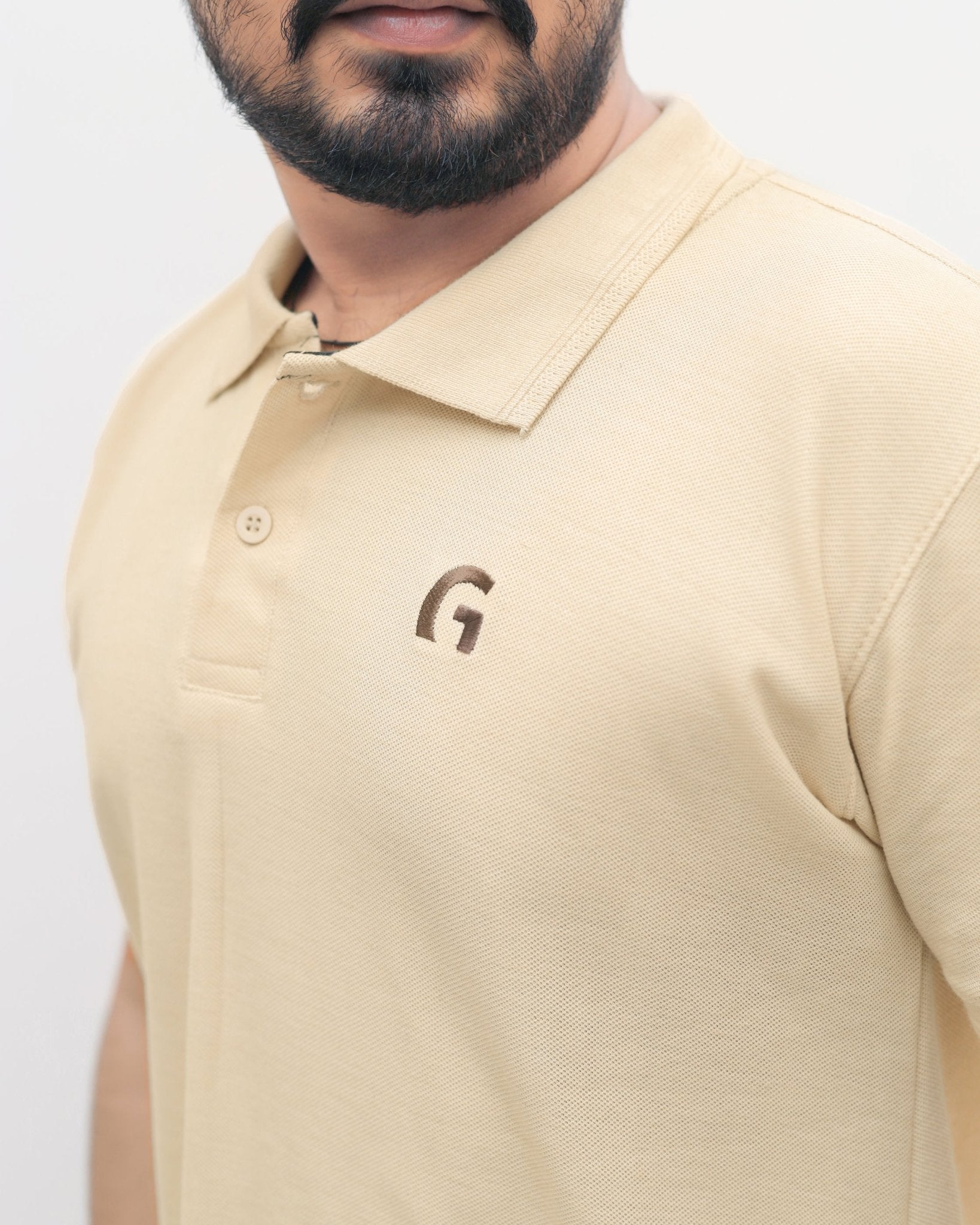 Creamy Polo Shirt - Garderobe Clothing USA