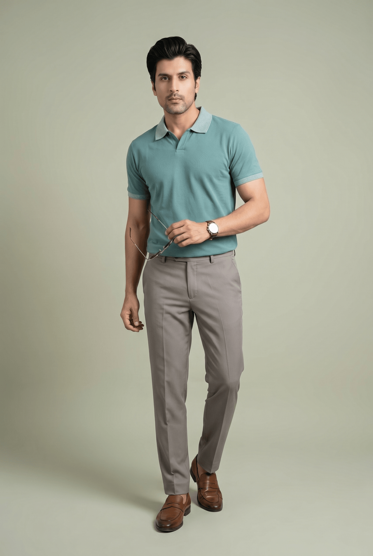 Creamy Polo Shirt - Garderobe Clothing USA