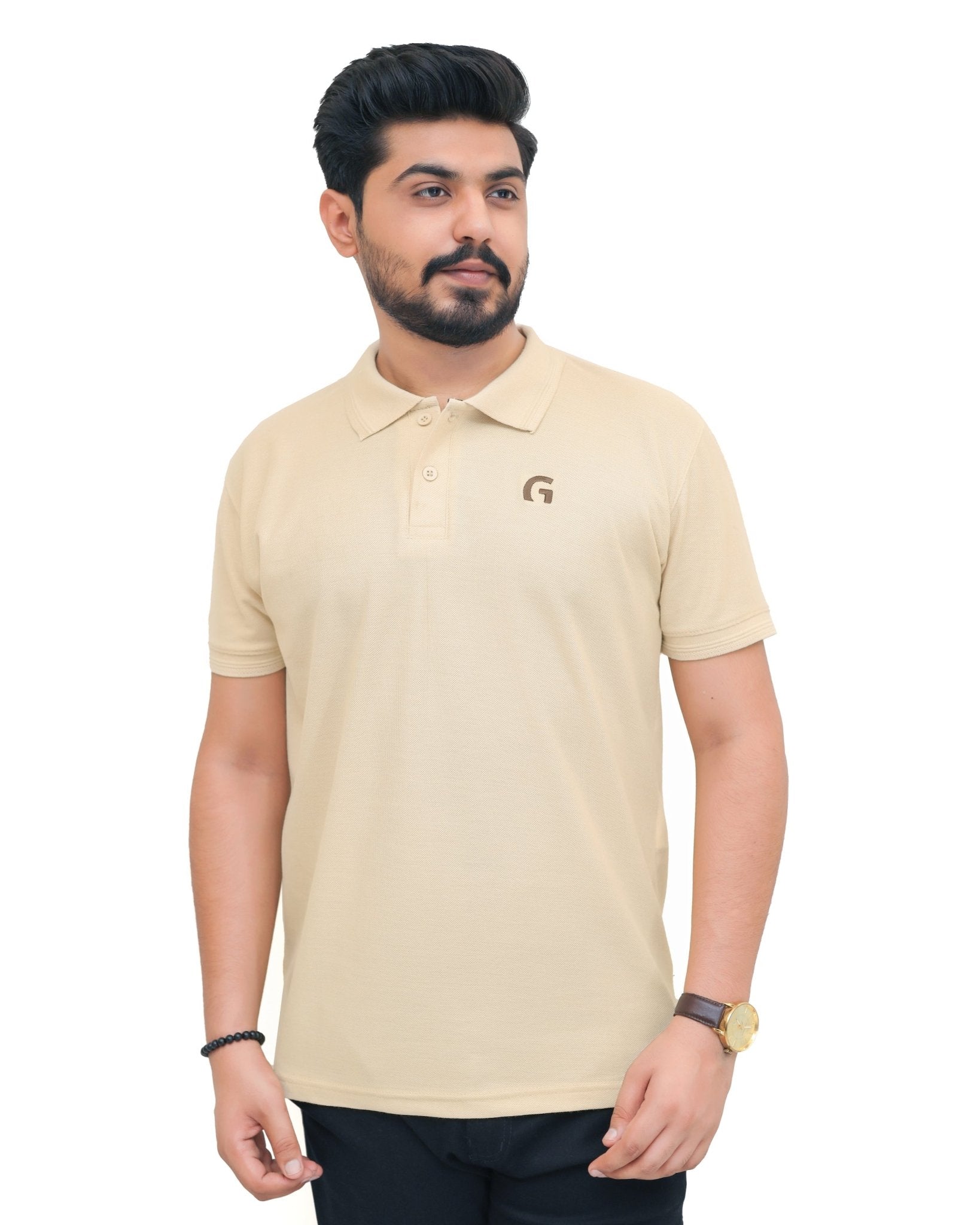 Creamy Polo Shirt - Garderobe Clothing USA