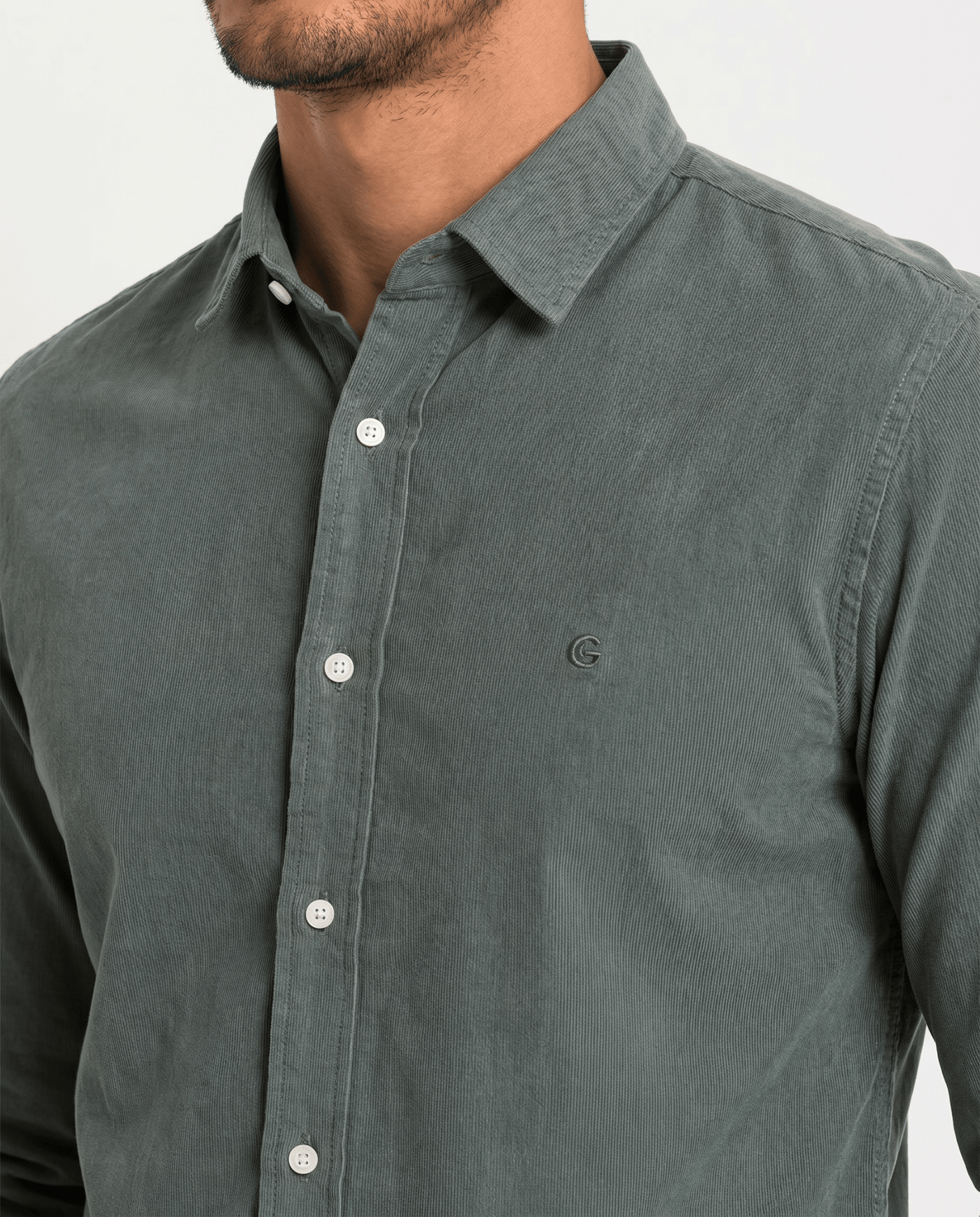 Built to hold its line — Dark Green Casual Shirt