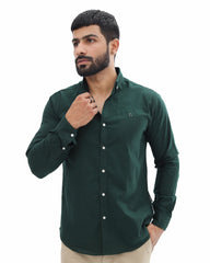 Dark Green Casual Shirt - Garderobe Clothing USAGCS - 001