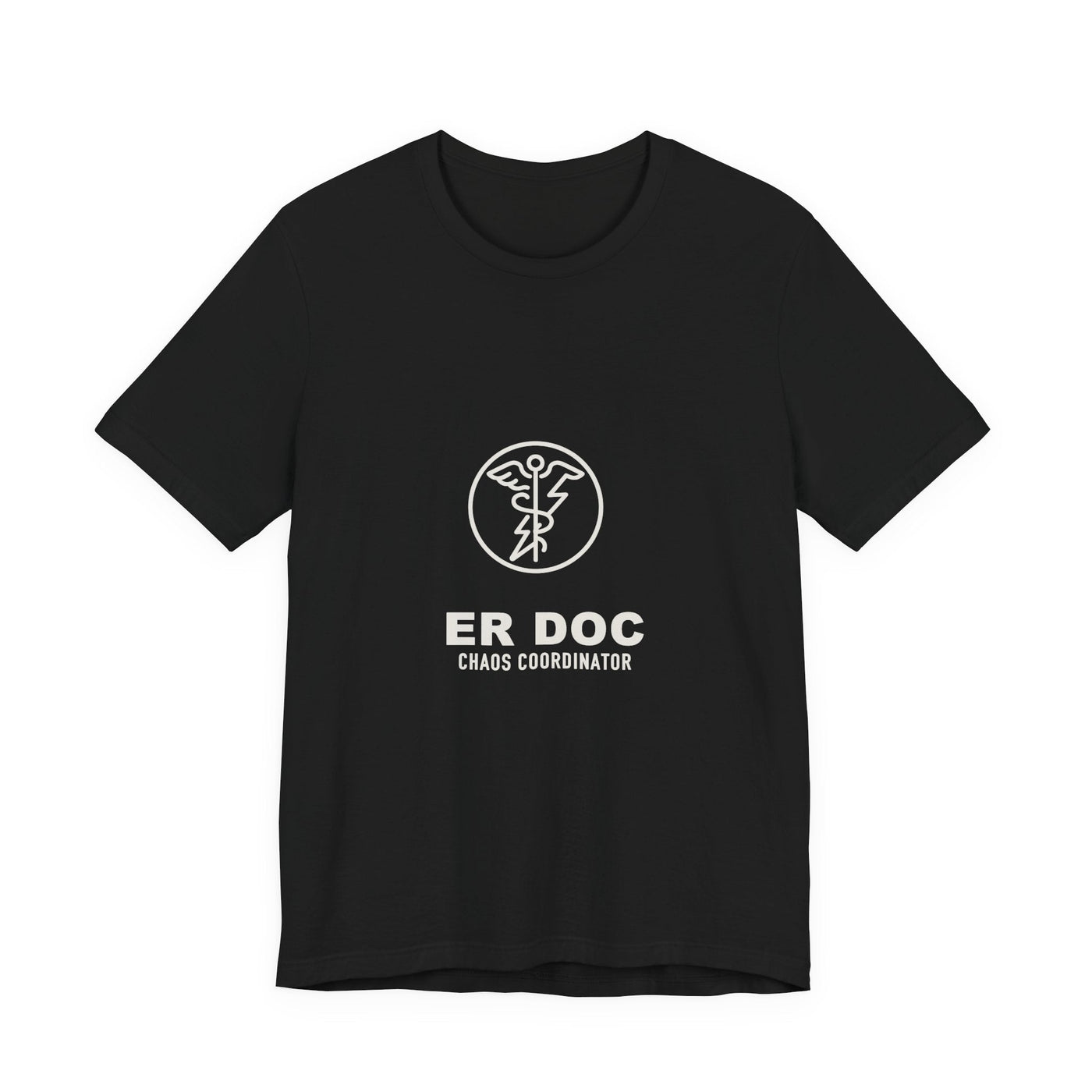 Considered fabric, premium hand-feel — ER Doc Chaos Coordinator Tee