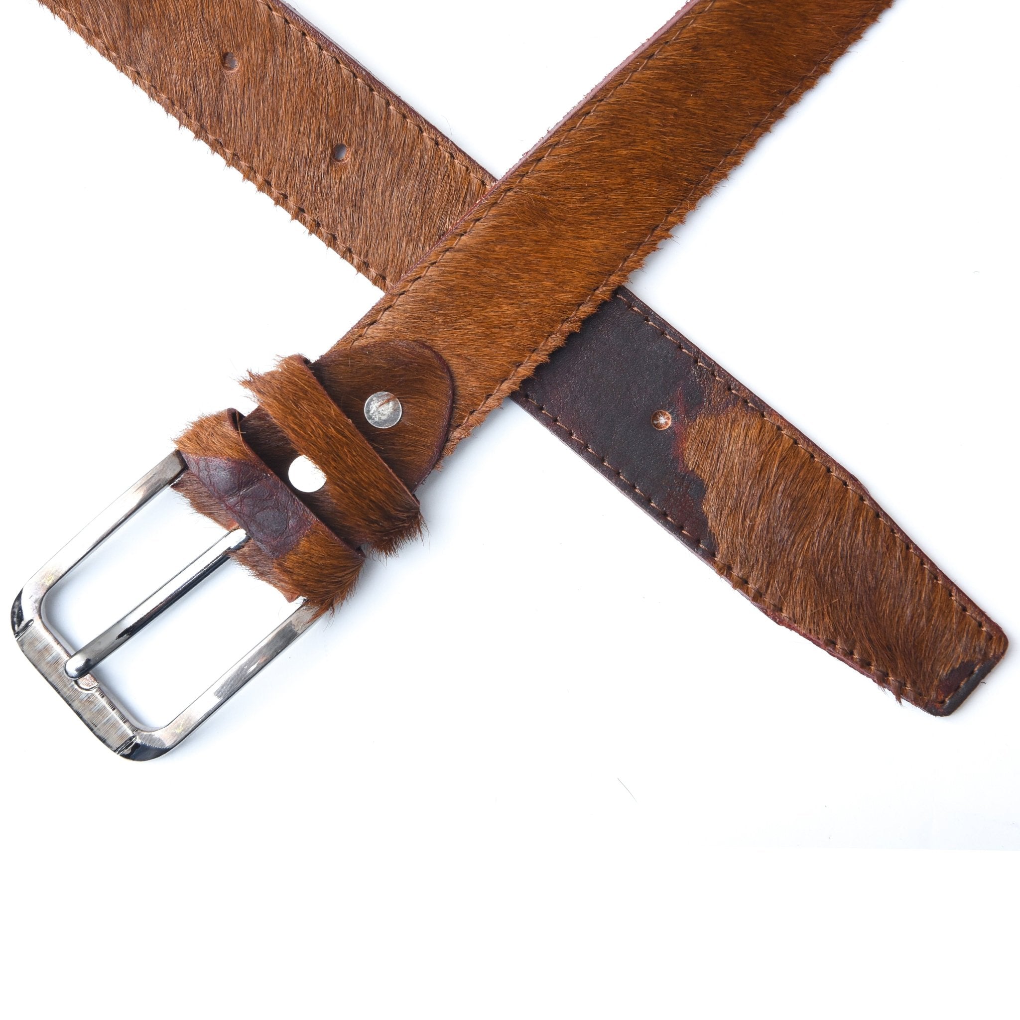 Espresso Elegance Leather Belt - Garderobe Clothing USAEEL - 001