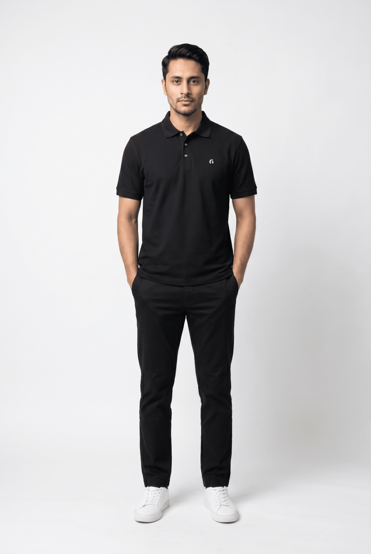 Garderobe Clothing Premium Men's Piqué Polo - Garderobe Clothing USA30063097372668112335