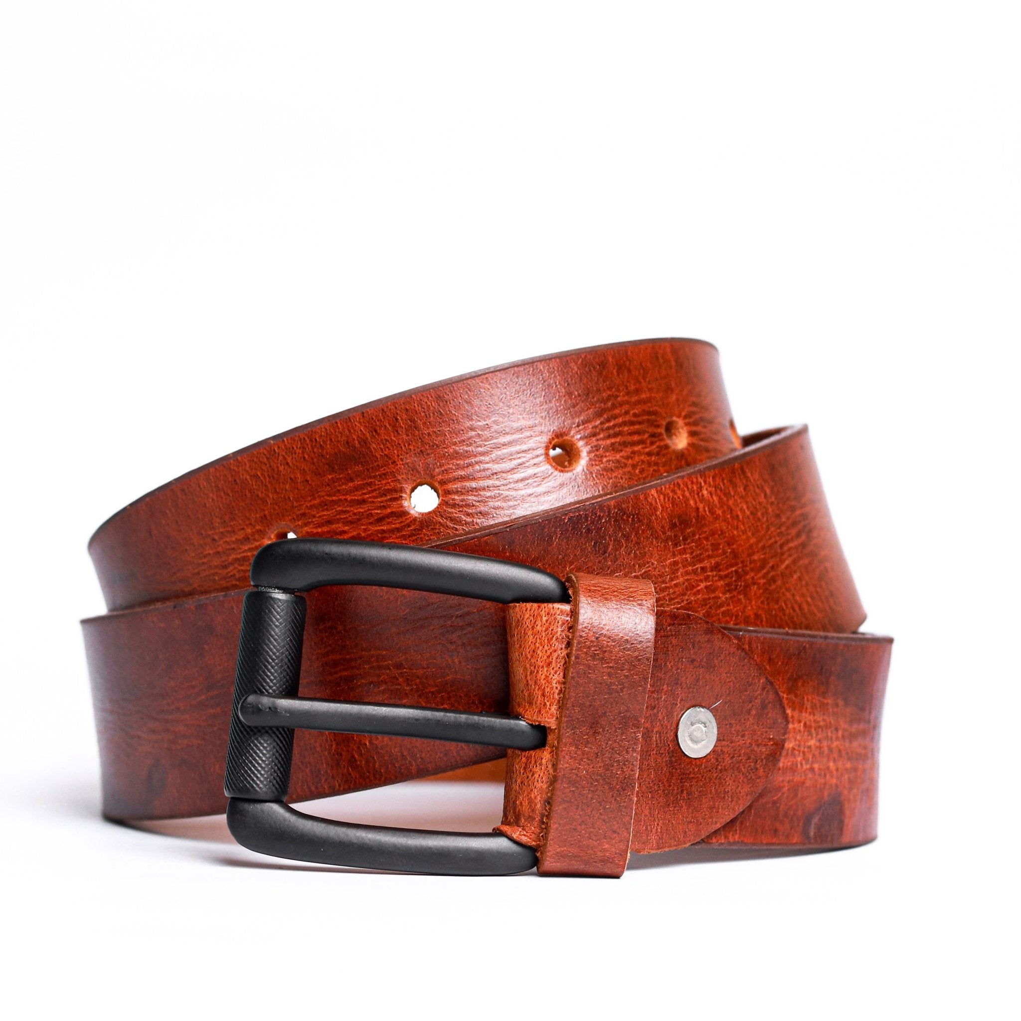 Golden Sands Leather Belt - Garderobe Clothing USAGSL - 001