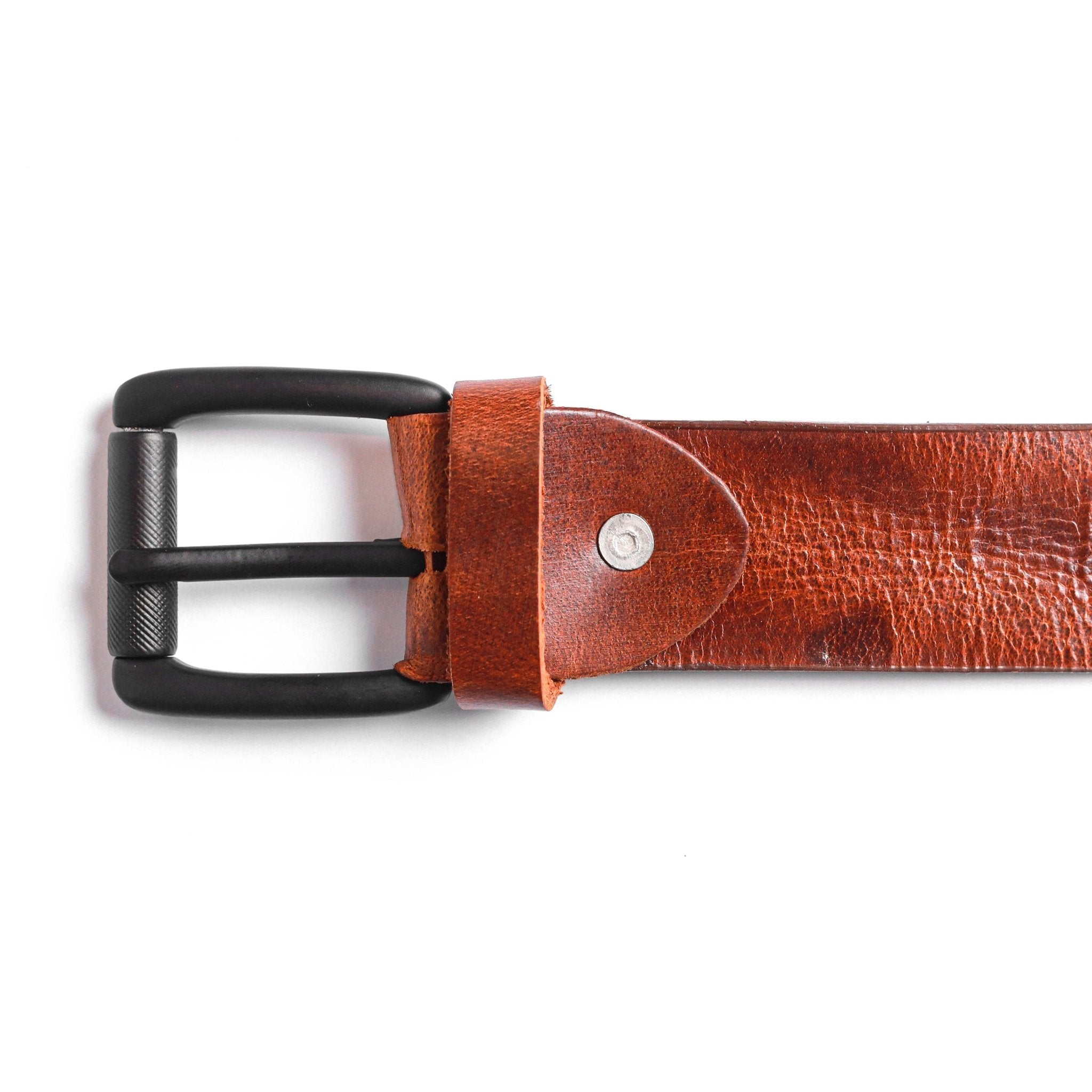 Golden Sands Leather Belt - Garderobe Clothing USAGSL - 001