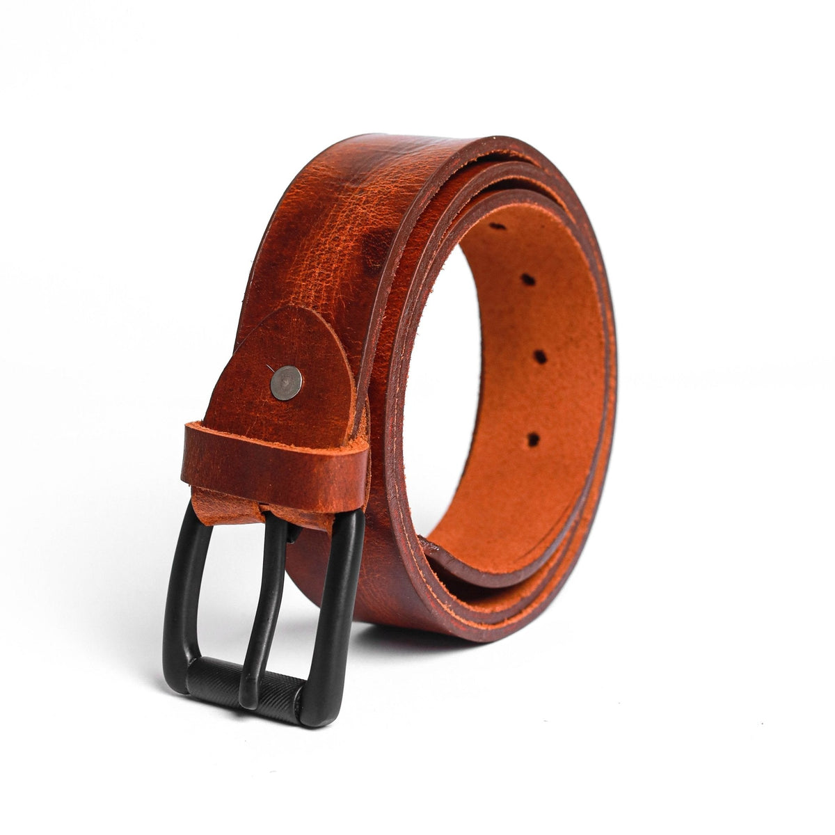 Golden Sands Leather Belt - Garderobe Clothing USAGSL - 001