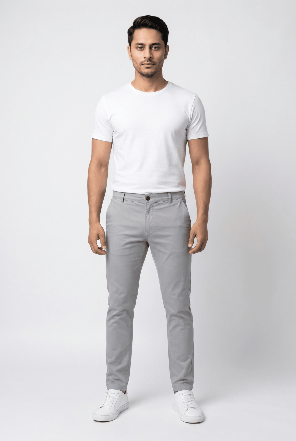 Graphite Tint Cotton Pant - Garderobe Clothing USAGTC-001