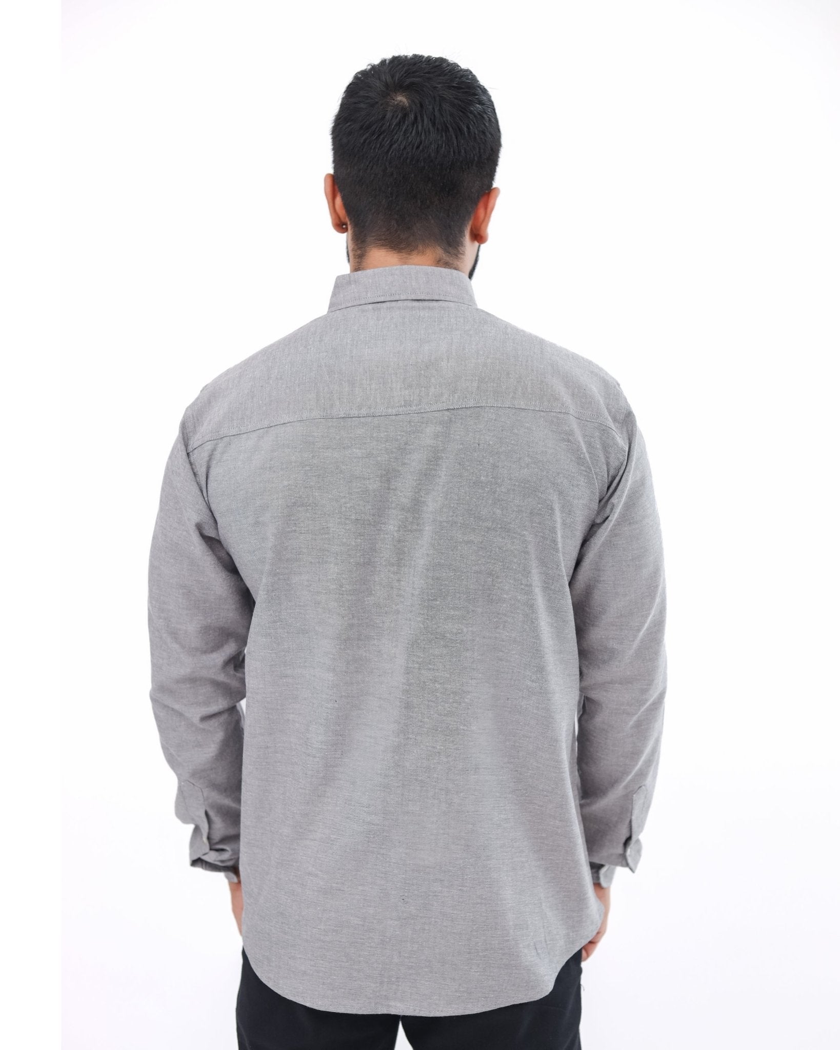 Gray Casual Shirt - Garderobe Clothing USAGCS - 001