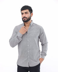 Gray Casual Shirt - Garderobe Clothing USAGCS - 001