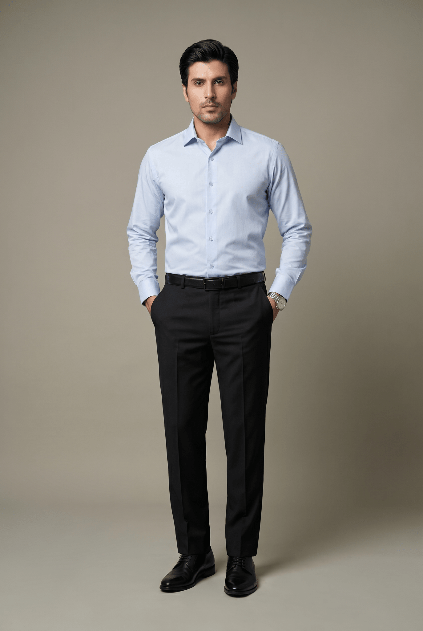 Cut tailored, not tight — Men's Black Formal Dress Pants