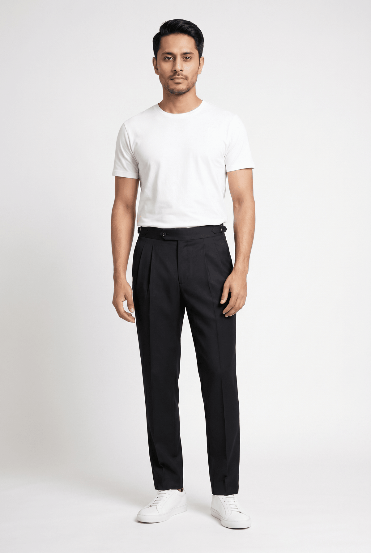 Men's Black Gurkha Pants - Garderobe Clothing USAGRB-GUR-BLA-W30