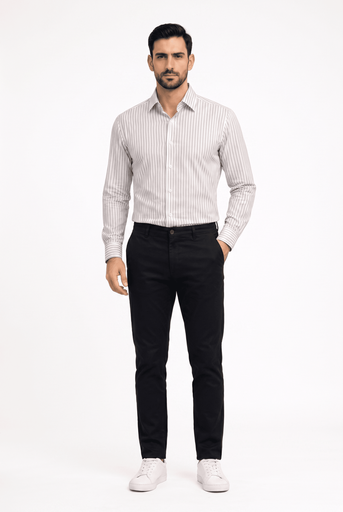 Built to hold its line — Men's Brown Formal Shirt – Executive Series